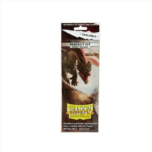 Dragon Shield - Standard - Sealable Smoke Perfect Fit Sleeves (x100)