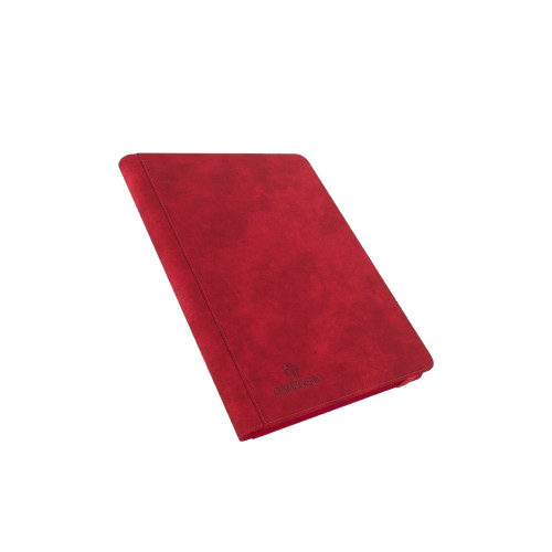Gamegenic red 18 pocket trading card album with durable cover for card protection and organization