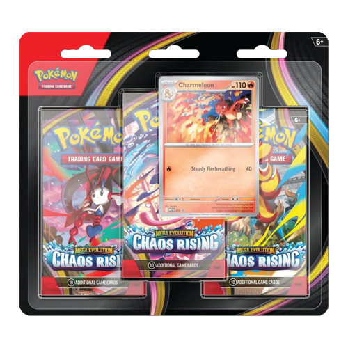 Pokémon TCG: Mega Evolution - Chaos Rising - 3-Pack Blister