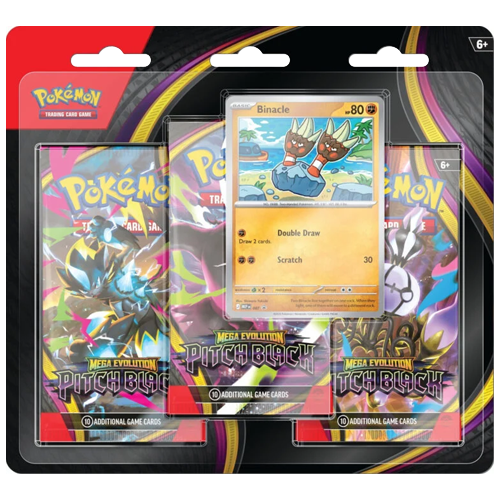 Pokémon TCG: Mega Evolutions - Pitch Black - 3 Pack Blister