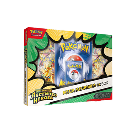 Pokémon TCG: Ascended Heroes - Mega EX Set (Mega Meganium ex Box, Mega Emboar ex Box and Mega Feraligatr ex Box)
