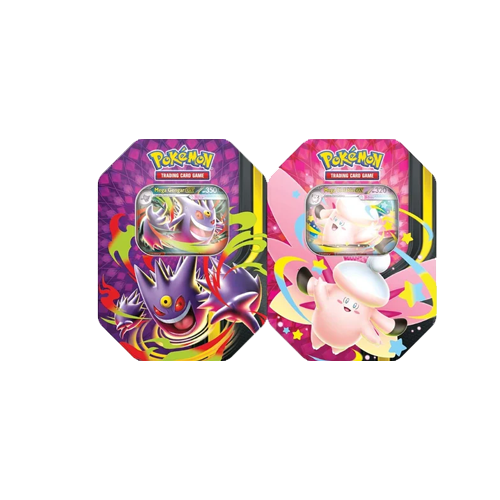 Pokémon TCG: Mega Evolution - Mega Moonlit Tins (Mega Gengar ex and Mega Clefable ex)