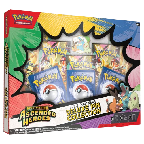 Pokémon TCG: Mega Evolution Ascended Heroes - First Partners Deluxe Pin Collection