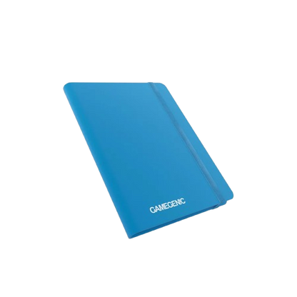 Gamegenic blue 18 pocket card album with elastic band for secure card storage