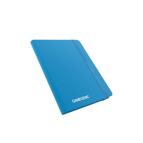 Gamegenic blue 18 pocket card album with elastic band for secure card storage