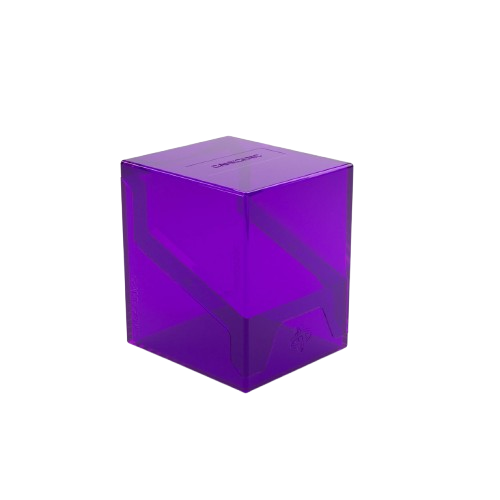 Gamegenic Bastion 100+ XL deck box in transparent purple for card storage and protection