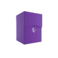 Purple Gamegenic deck box with secure lid and white logo for card storage
