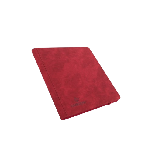 Gamegenic red 24 pocket trading card album with durable textured cover for card organization